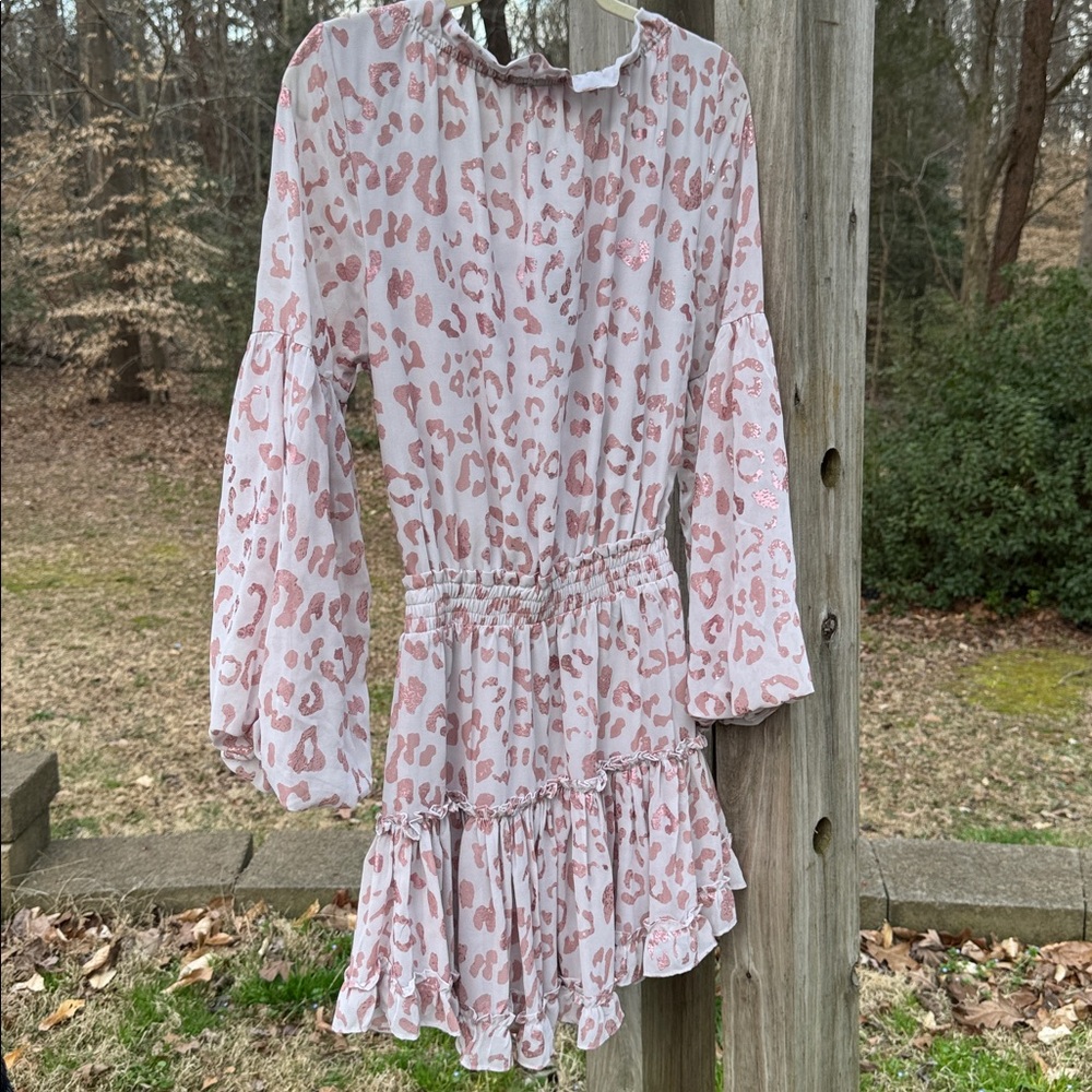 Buddy Love light blush pink ruffled neckline blouse - Picture 8 of 8